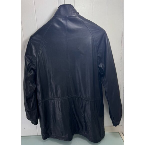 Vintage St. Croix Jacket Mens Large L 100% Lamb Leather Black - Picture 4 of 9